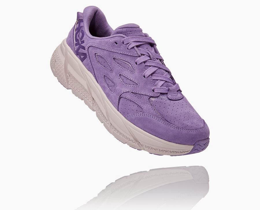 Tenis Corrida Hoka One One Feminino Roxo - Clifton L Suede - 691-OGYIUV